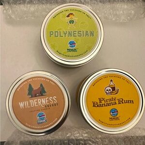 SOLD! NEW! 3 unused magic candle company candles!